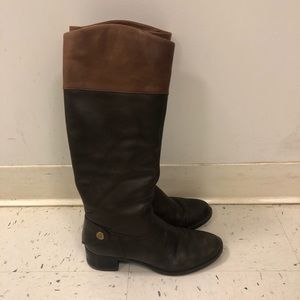 Franco Sarto tall brown leather riding boots